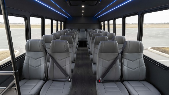 Interior of Charter Bus Company Binghamton's 18 Passenger Minibus in Binghamton