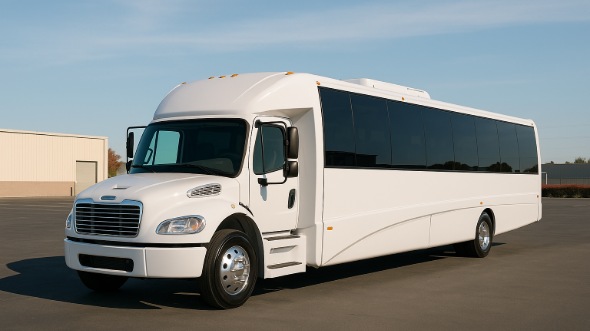 Exterior of Charter Bus Company Binghamton's 20 Passenger Mini bus in Binghamton