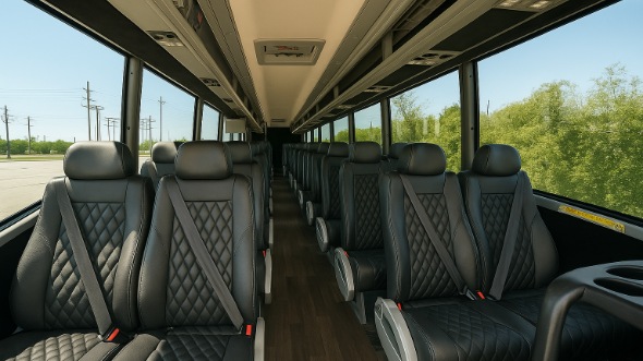 Interior of Charter Bus Company Binghamton's 25 Passenger Mini bus in Binghamton