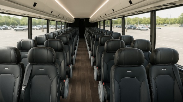 Interior of Charter Bus Company Binghamton's 28 Passenger Mini bus in Binghamton