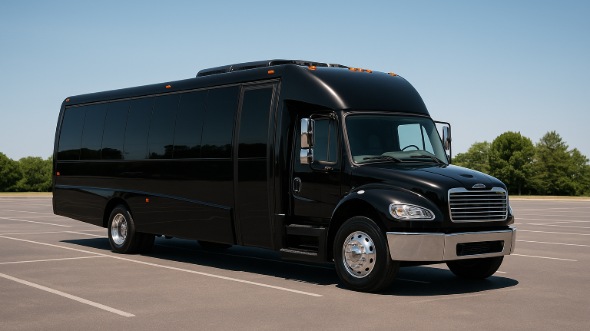 Exterior of Charter Bus Company Binghamton's 35 Passenger Minibus in Binghamton