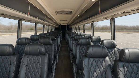 Interior of Charter Bus Company Binghamton's 50 Passenger Charter Bus in Binghamton