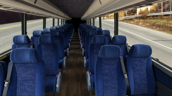 binghamton 15 passenger minibus inside