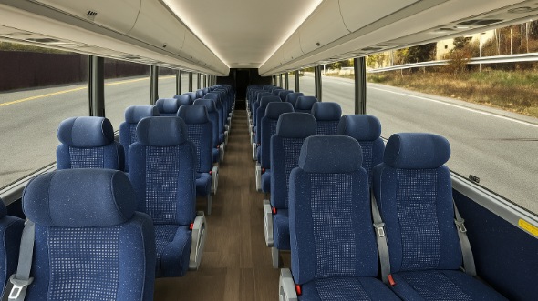 binghamton 18 passenger minibus inside