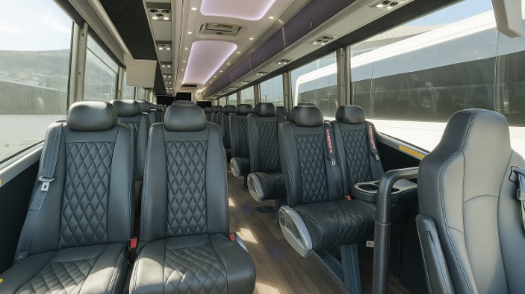 binghamton 35 passenger minibus inside