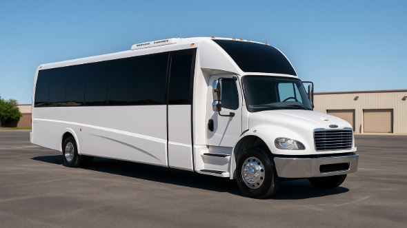 Exterior of Charter Bus Company Binghamton's Party Bus in Binghamton