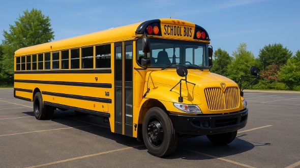 Exterior of Charter Bus Company Binghamton's School Bus in Binghamton