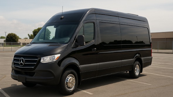 Exterior of Charter Bus Company Binghamton's Sprinter Limo in Binghamton