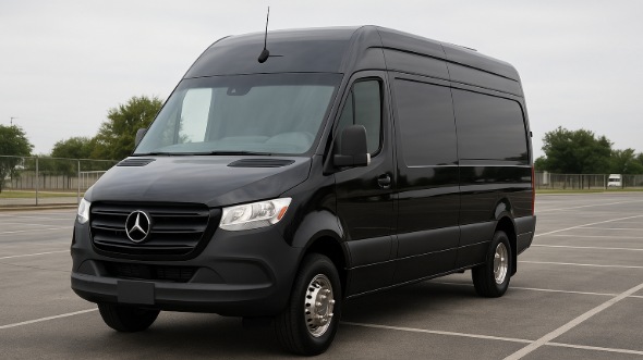 Exterior of Charter Bus Company Binghamton's Sprinter Van Rental With Driver in Binghamton